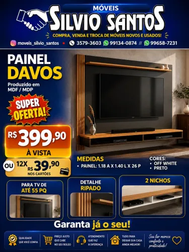Painel para TVs combino entrega zap *