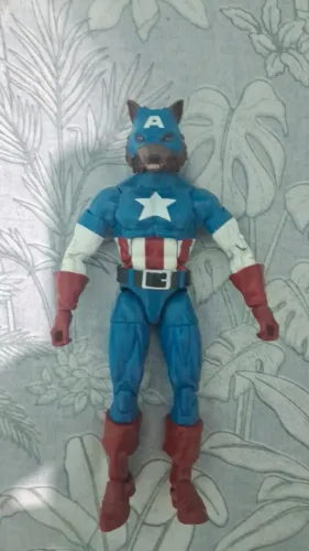 Figure Marvel legends capitão América lobisomem
