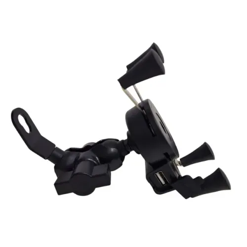 Suporte de Celular para moto com Carregador Estilo Aranha