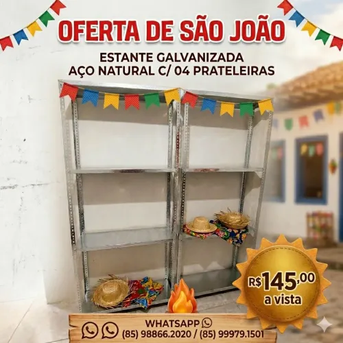 PRATELEIRAS DE AÇO PRONTA ENTREGA