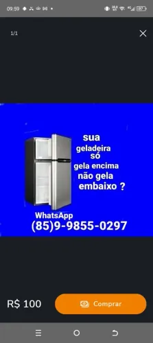Conserto de geladeira mais próximo. 