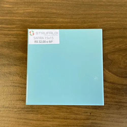 Pastilha Strufaldi Safira 15x15 Oferta - R$32 o m²