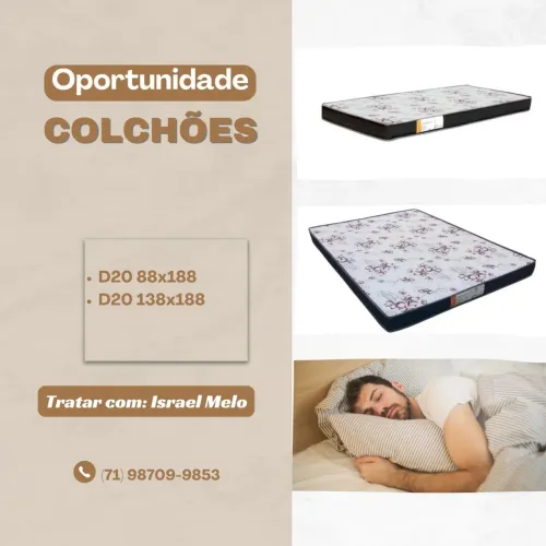 COLCHÃO D20 DE SOLTEIRO/CASAL