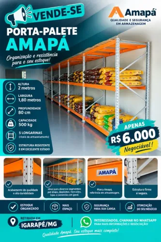 Porta palete semi novo