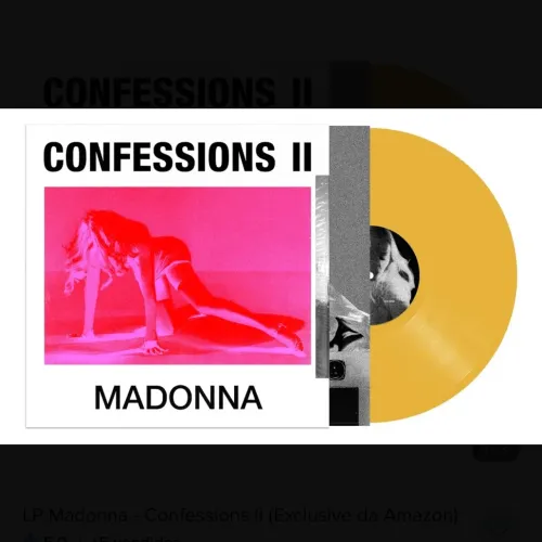 Madonna - Confessions II AMARELO COM PÔSTER (DISCO DE VINIL LP)