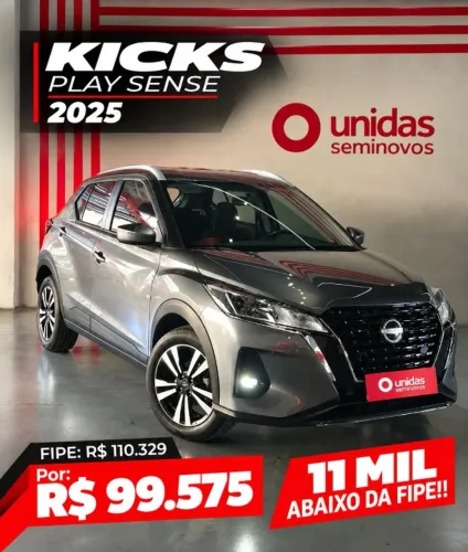 Nissan Kicks Play Sense 1.6 16V Flex Aut. 2025