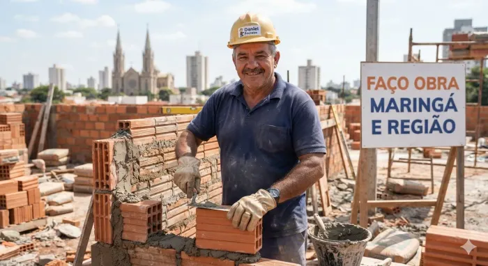 Pedreiro Experiente em Maringá e Região - Daniel (Mais de 30 Anos de Profissão)