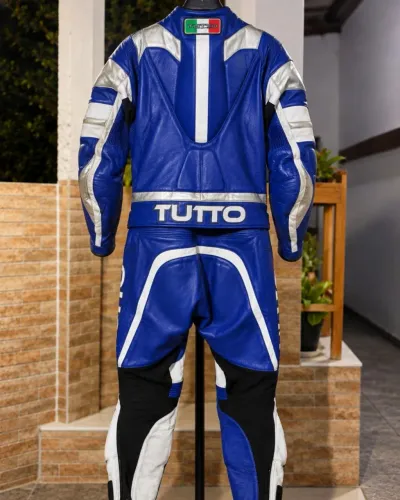 Macacão Tutto Racing Couro Tam. 54 + Proteções + Saboneteiras