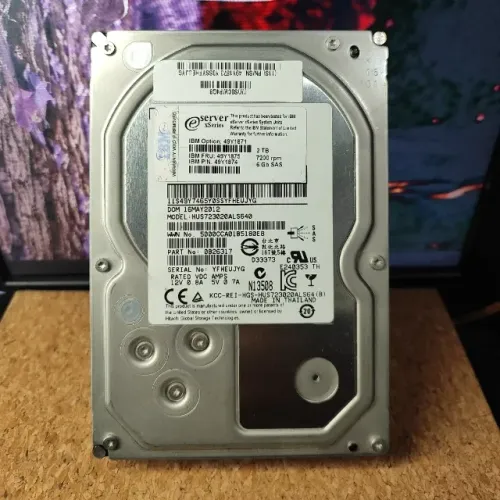 HD Servidor IBM 2TB 3.5 SAS 6Gb/s 7200RPM - FRU 49Y1875 / HUS723020ALS640