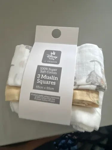 Kit 3 fraldas de boca - Disney Baby Primark Importado - Novo Lacrado