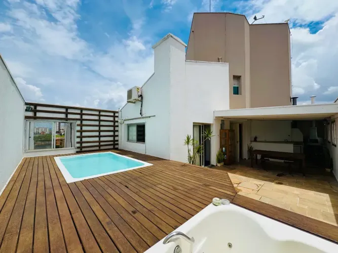 Duplex para aluguel tem 182 metros quadrados com 3 quartos em Jardim das Paineiras - Campi