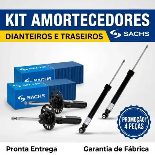Kit Completo com 4 Amortecedores Sachs Originais (Linha Premium) VW Audi