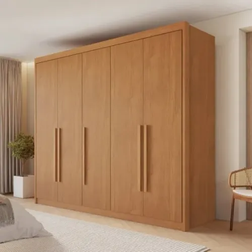 Guarda-Roupa Casal Bari 5 Portas 8 Gavetas