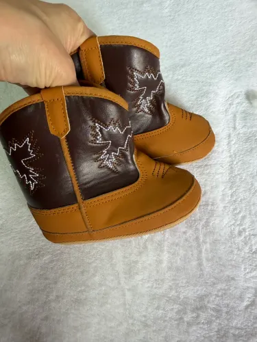 Bota bebê country marrom
