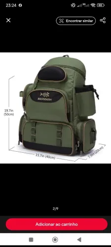 Vendo mochila de pesca nova 