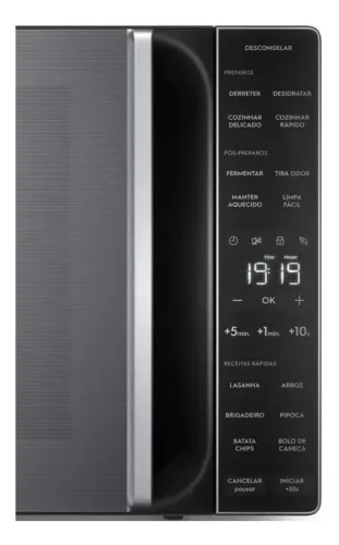 Micro-ondas Electrolux 36L cor Inox Efficient com Descongelamento Assistido ME36S