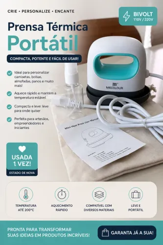prensa térmica portátil