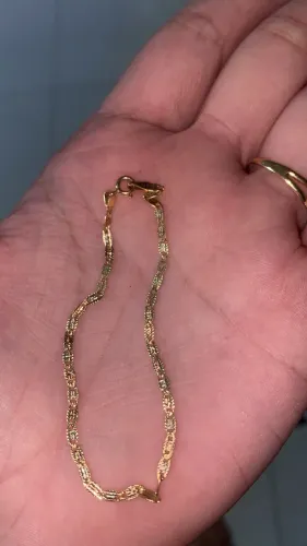 Pulseira ouro 18k,1.5g 1.500 parcelo na maquininha+juros,foi usada apenas 2x