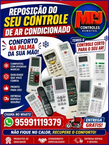 Controles pra central de ar condicionado