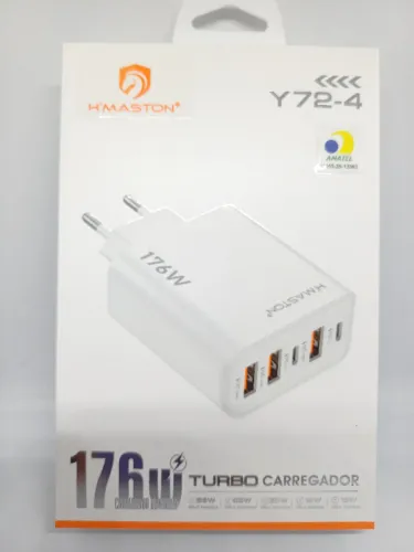 Carregador Turbo 176W 5 Portas - Potência Máxima