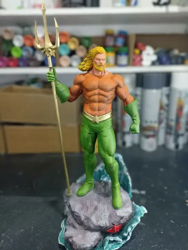 AQUAMAN - ESCULTURA 3D PERSONALIZADA | 34 CM