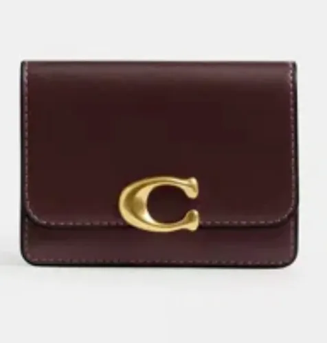 Porta Cartão Feminino Bandit Merlot Coach