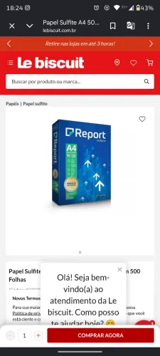 Caixa de Resma de papel A4 