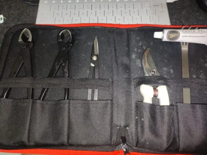 Kit de Ferramentas Para Bonsai Com Pasta Cicatrizante