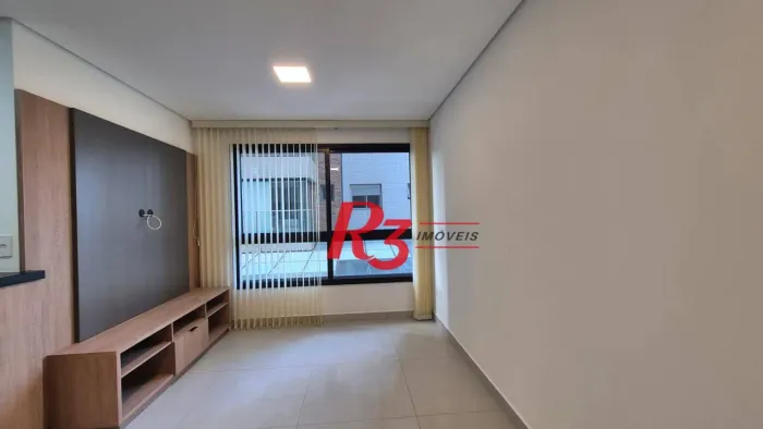 Apartamento com 1 dormitório para alugar, 55 m² por R$ 5.100,02/mês - Aparecida - Santos/S