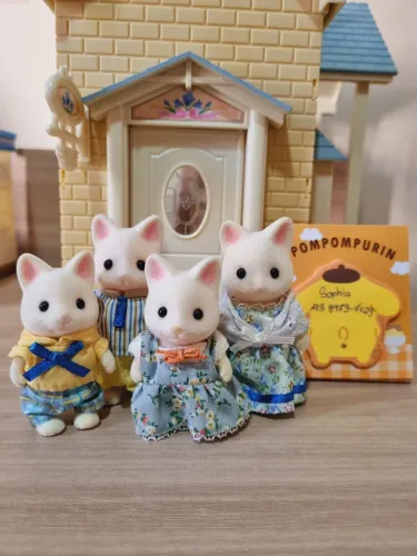 Sylvanian families familia gato seda