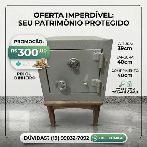 Cofre com chave