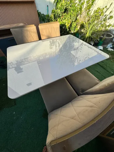MESA 100% MDF TAMPO DE VIDRO