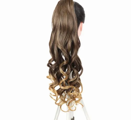 Mega hair em rabo de cavalo ( loiro)