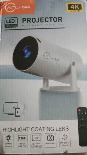 Projetor Android Tela de Até 150 Polegadas Cinema em Casa 