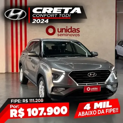 Hyundai Creta Comfort Plus 1.0 TB 12V Flex Aut. 2024