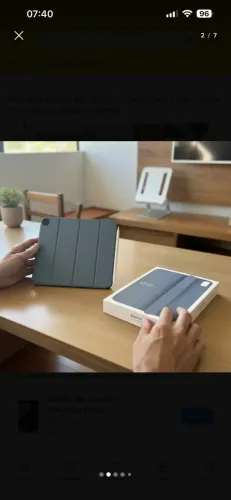 iPad Mini A7 128gB com smart folio e pencil pro (estado de novo)