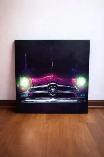 quadro parede carro vintage