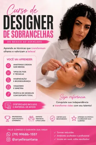 Curso de design de sobrancelhas 