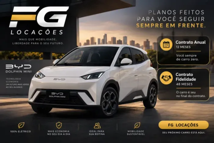 Aluguel de carros elétricos? FG locação EV