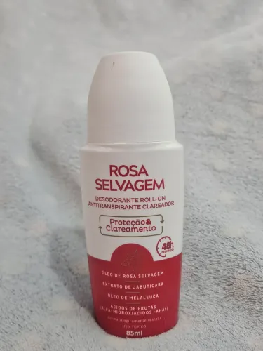 Desodorante Antitranspirante Líquido Rosa Selvagem, Sem Alumínio. 85ml