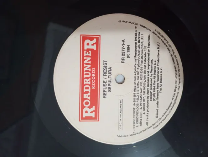 Vinil Sepultura - Refuse Resist (Sem Capa)