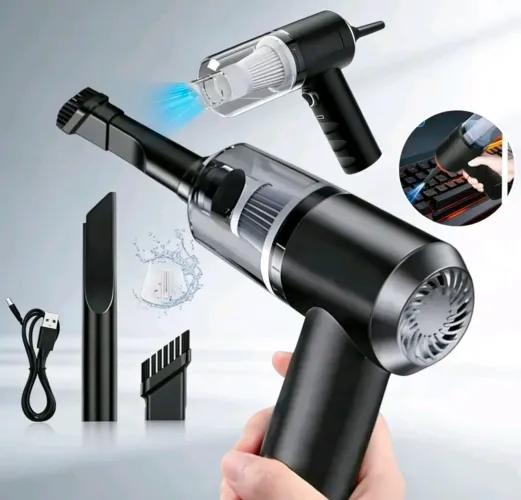 Aspirador Portátil Recarregável USB Para Limpeza Carro Ou Casa