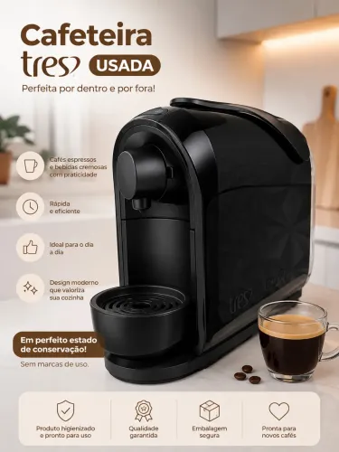 Cafeteira Cápsulas 3 corações