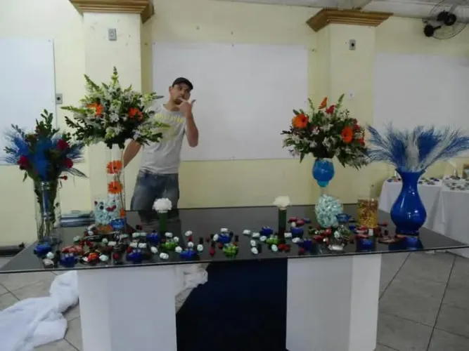 Vidro para mesa de decoração de festa