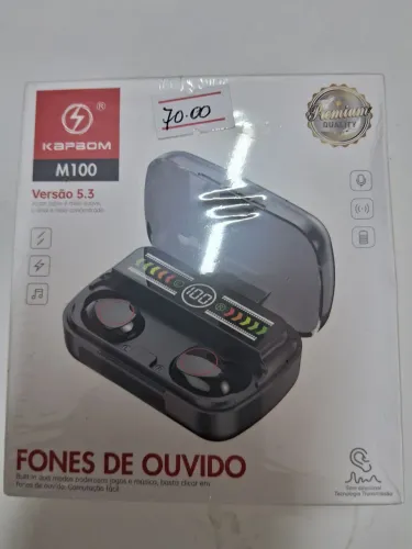 Fone de Ouvidos Bluetooth Kapbom M100