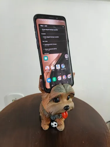 Suporte para Celular Yorkshire - Impresso em 3D e Pintado à Mão