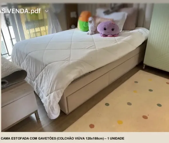 Cabeceira, cama e colchão