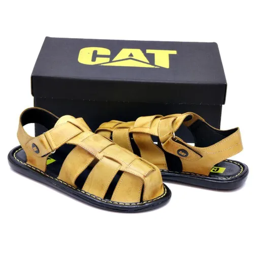 Sandália Masculina Couro 