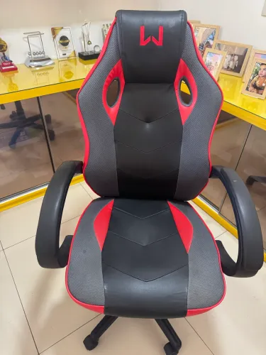Cadeira Gamer Warrior Ergonômica Preta e Vermelha - Excelente Estado
