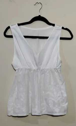 Bata branca de algodão